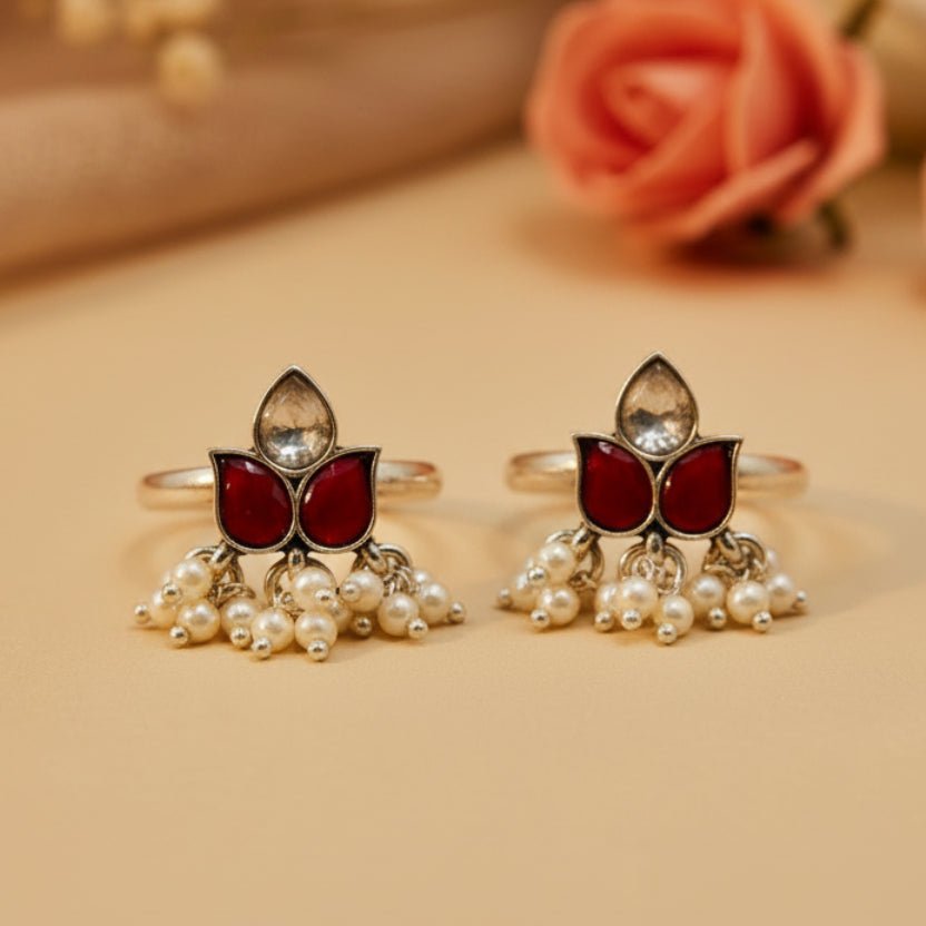 Kesarika Toe Rings - Zirak Silver