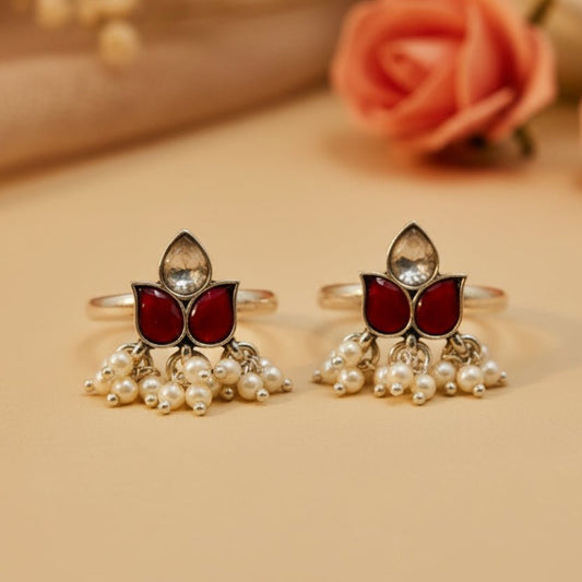 Kesarika Toe Rings - Zirak Silver