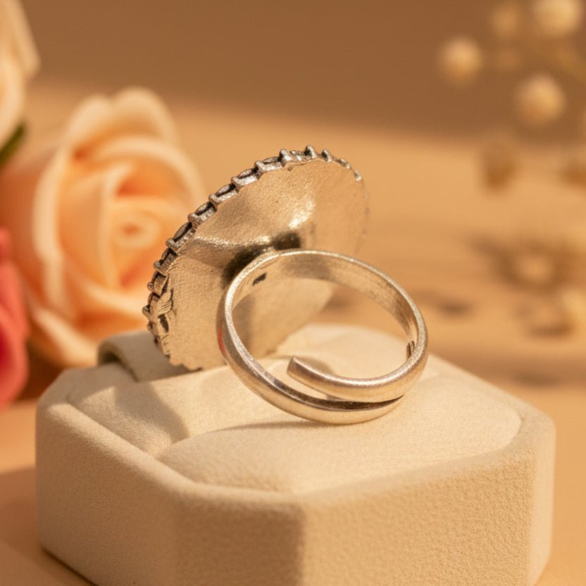 kiran Ring - Zirak Silver