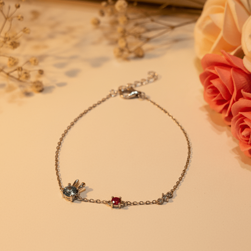 Lalita Playful Bunny Bracelet - Zirak Silver