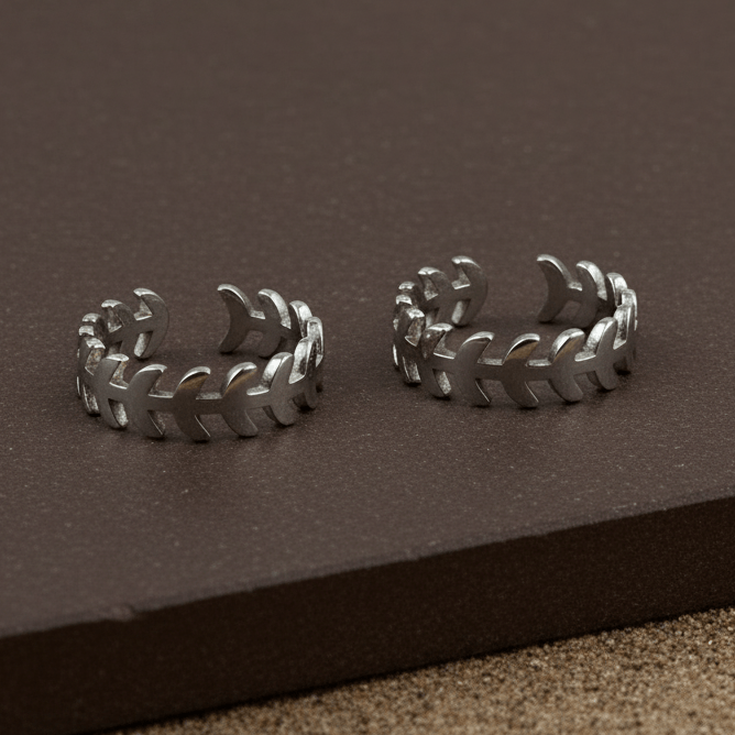 Leaf Band 925 Silver Toe Ring - Zirak Silver