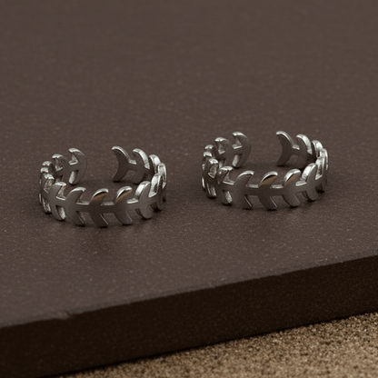 Leaf Band 925 Silver Toe Ring - Zirak Silver