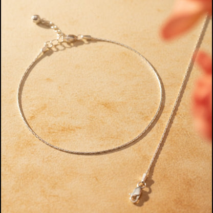 Lehar Anklet - Zirak Silver