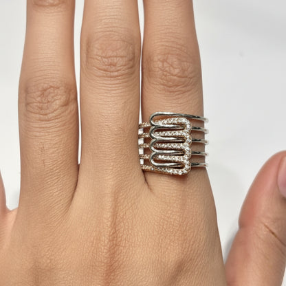 Lehar Silver Ring - Zirak Silver