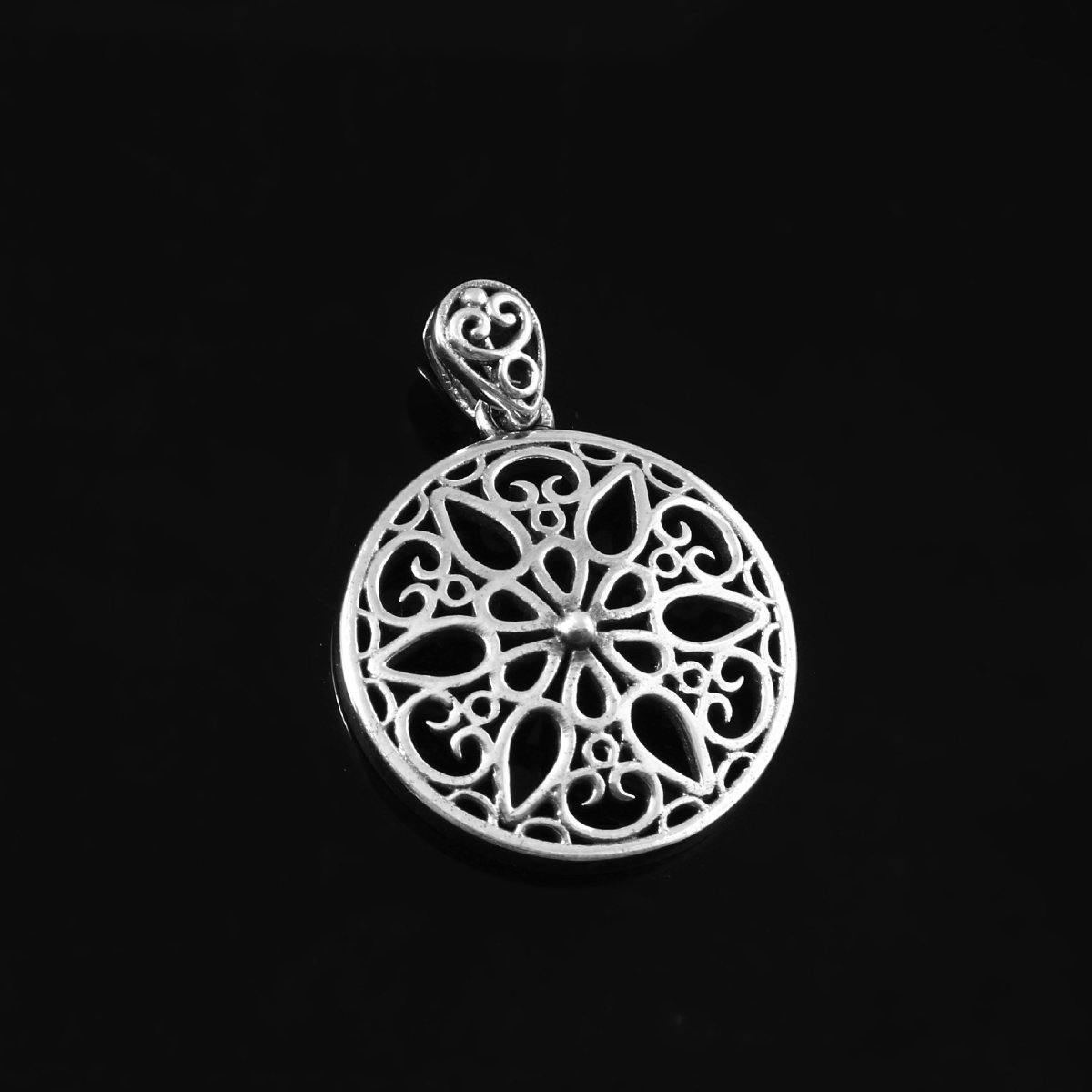 Mandala Radiance Pendant - Zirak Silver