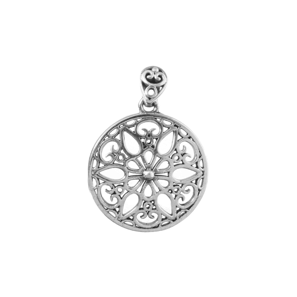 Mandala Radiance Pendant - Zirak Silver