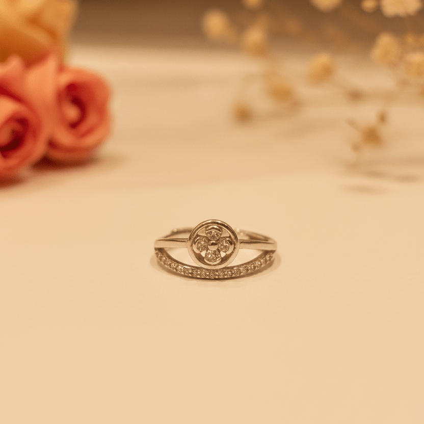 Maya Double Band Ring - Zirak Silver