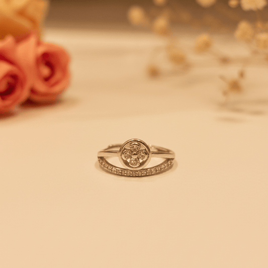 Maya Double Band Ring - Zirak Silver