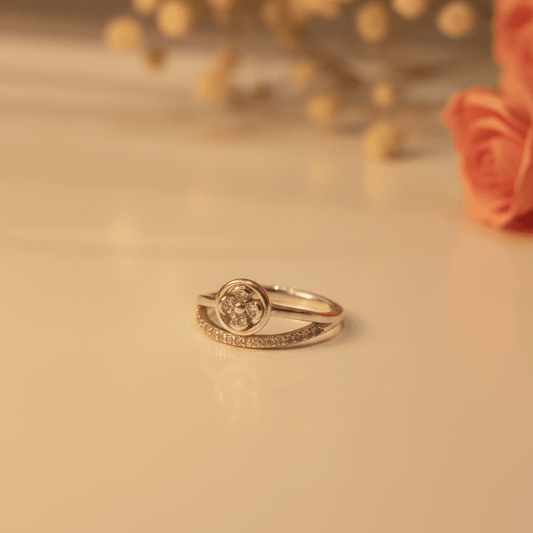 Maya Double Band Ring - Zirak Silver