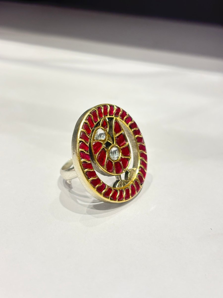 Mayuri Chakra Ring - Zirak Silver