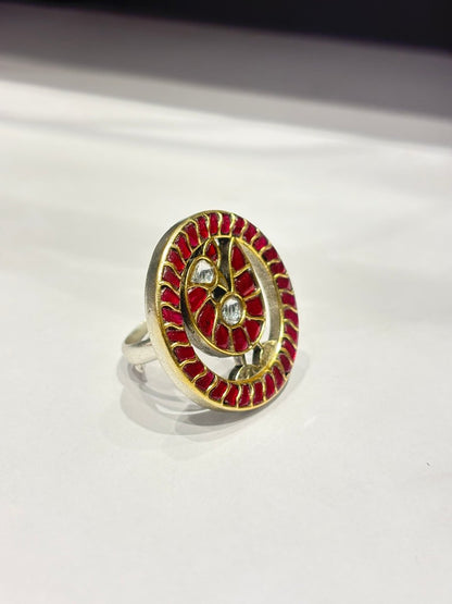 Mayuri Chakra Ring - Zirak Silver