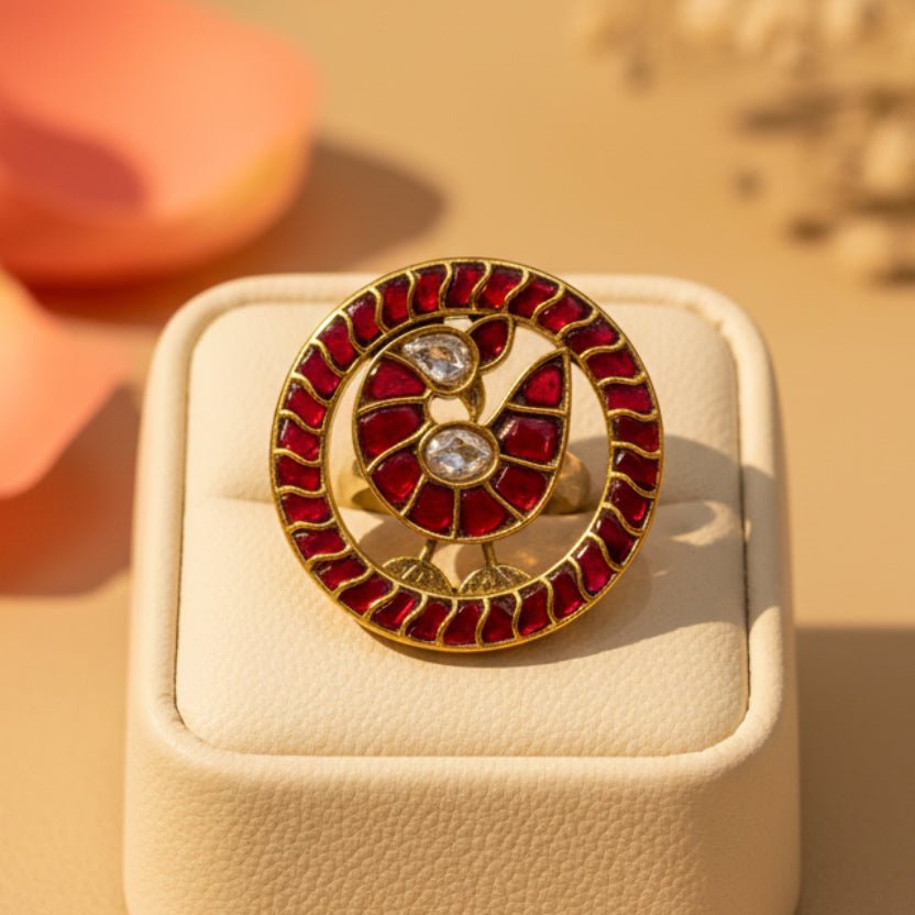 Mayuri Chakra Ring - Zirak Silver