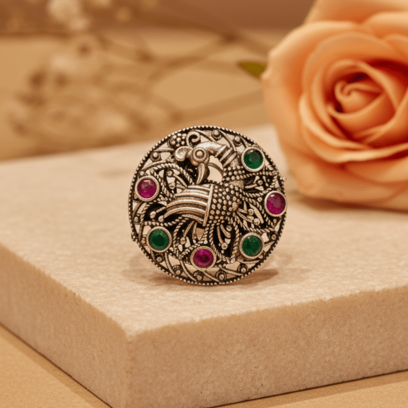 Mayuri Ring - Zirak Silver