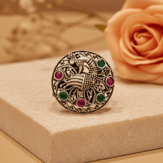 Mayuri Ring - Zirak Silver