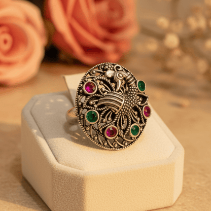 Mayuri Ring - Zirak Silver