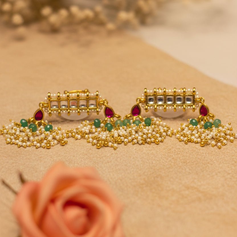 Meera Kundan Pearl Bichiya - Zirak Silver