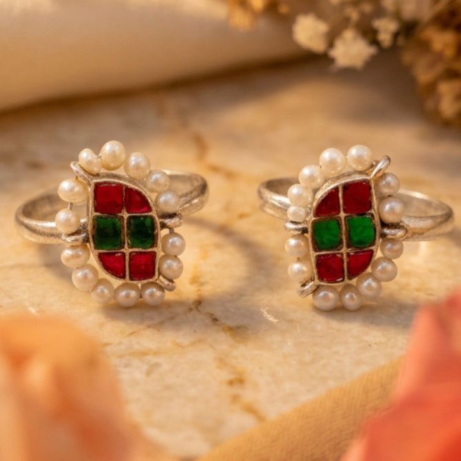 Meera Noor Toe Ring - Zirak Silver