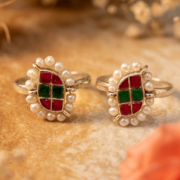 Meera Noor Toe Ring - Zirak Silver