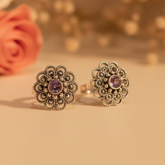 Meera Toe Ring - Zirak Silver