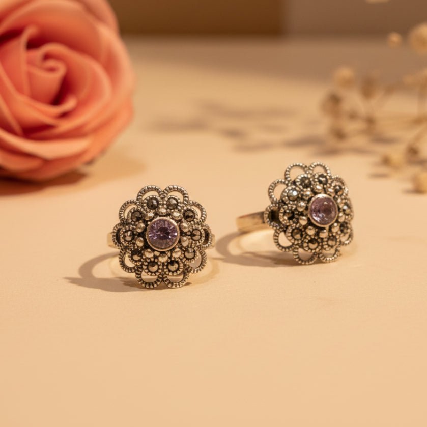 Meera Toe Ring - Zirak Silver