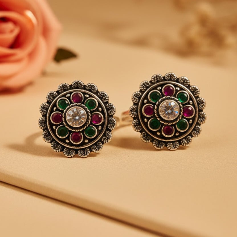 Meera Toe Rings - Zirak Silver