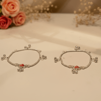 Mehak Baby Anklet - Zirak Silver