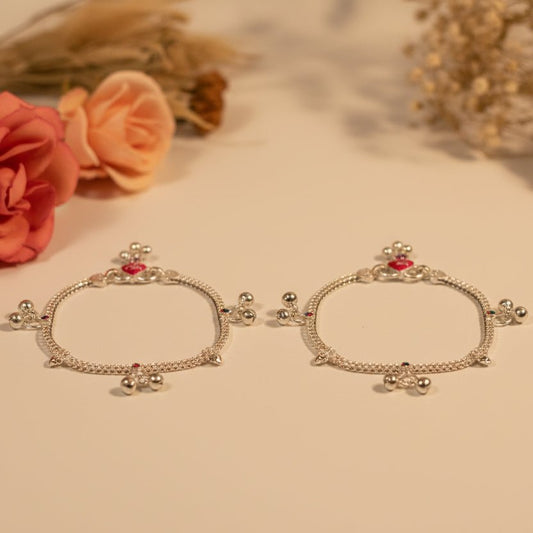 Mehak Baby Anklet - Zirak Silver