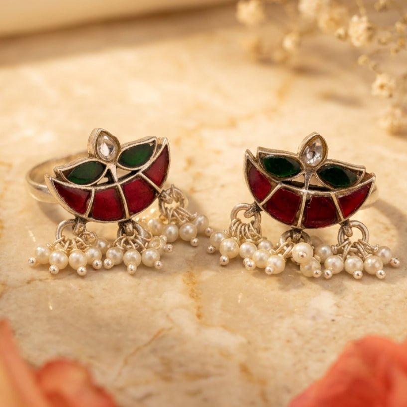 Meher Noor Toe Ring - Zirak Silver