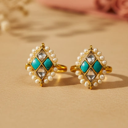 Meher Noor Toe Rings - Zirak Silver