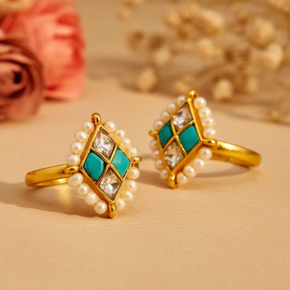 Meher Noor Toe Rings - Zirak Silver