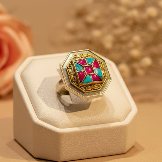 Meher Ring - Zirak Silver