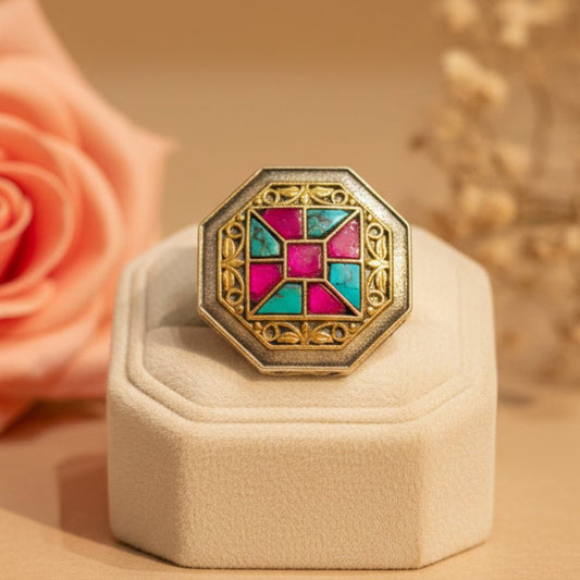 Meher Ring - Zirak Silver