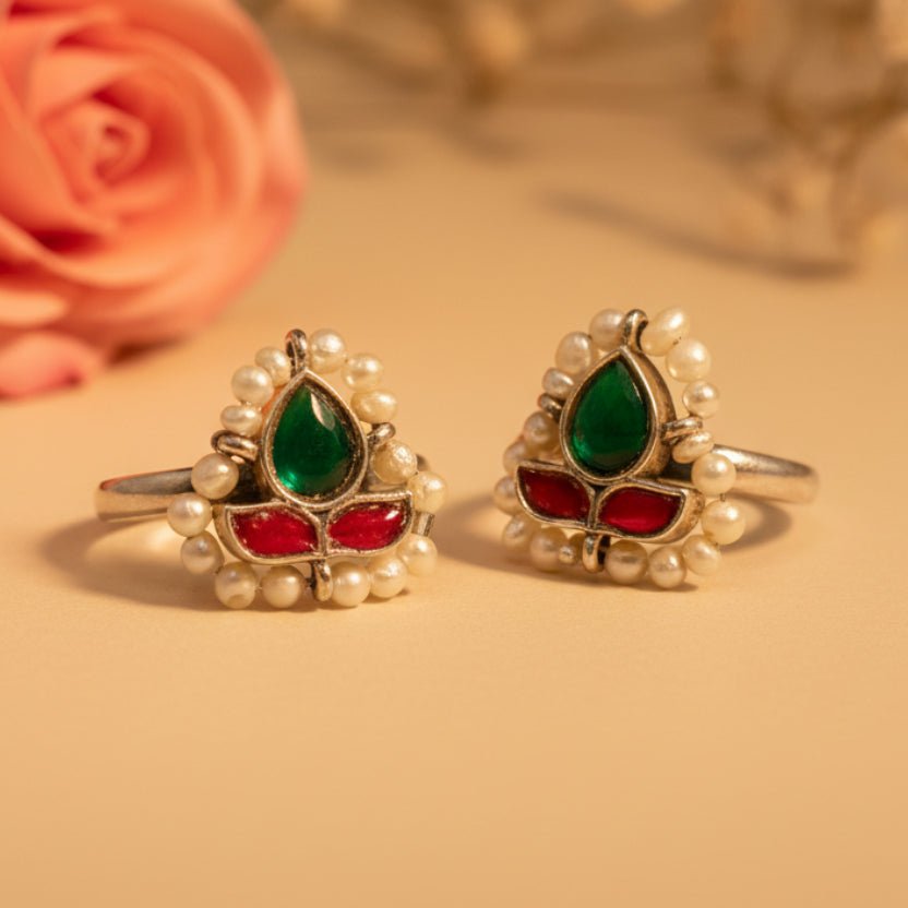 Meher Toe Rings - Zirak Silver