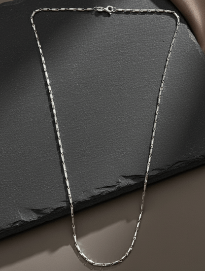 Minimalist 925 Sterling Silver Paperclip Chain Necklace - Zirak Silver