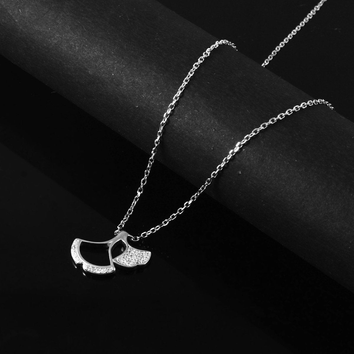 Minimalist Abstract Silver Pendant - Zirak Silver