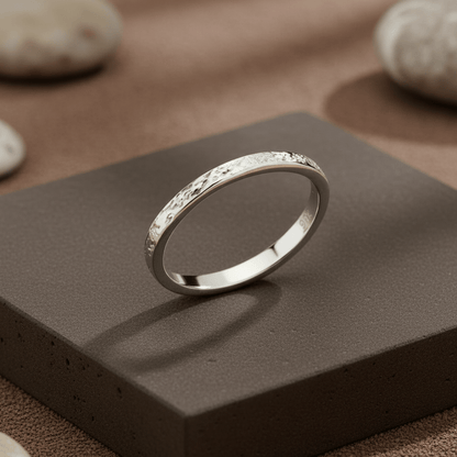 Minimalist Spiral Silver Ring - Zirak Silver