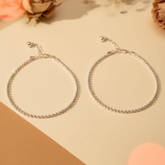 Moti Anklet - Zirak Silver