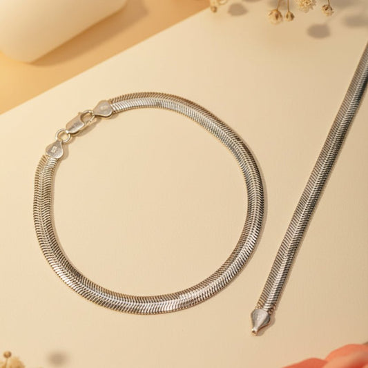 Naagin Chain Anklet - Zirak Silver