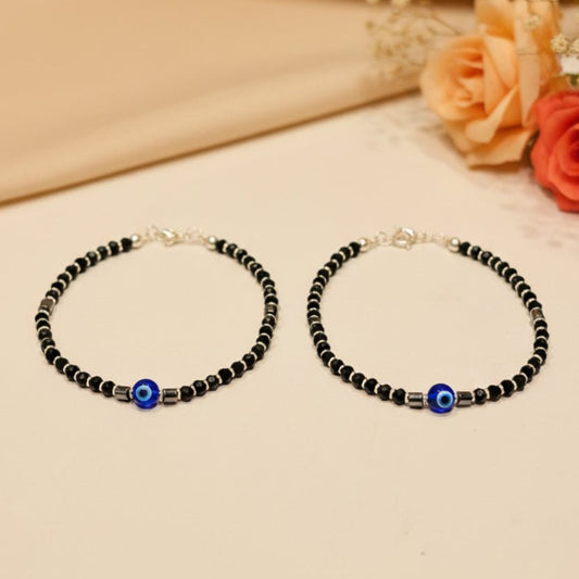 Nazar Baby Anklet - Zirak Silver