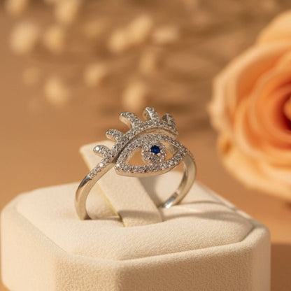 Nazar Naina Ring - Zirak Silver