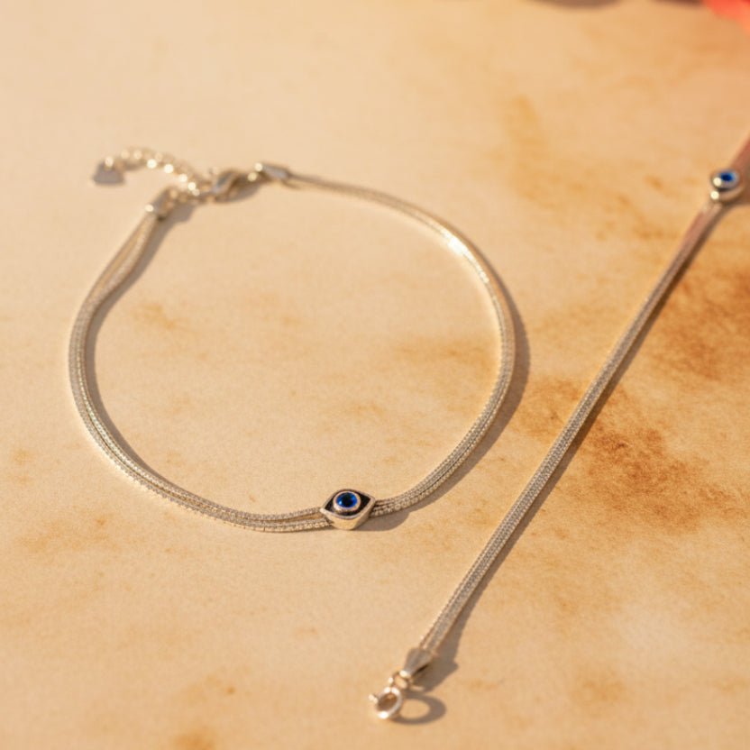Nazarika Anklet - Zirak Silver