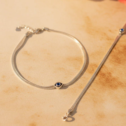 Nazarika Anklet - Zirak Silver
