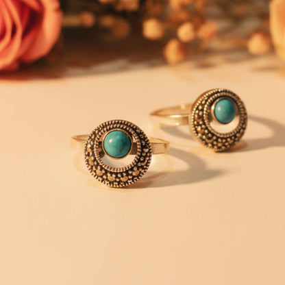 Neel Tara Toe Ring - Zirak Silver