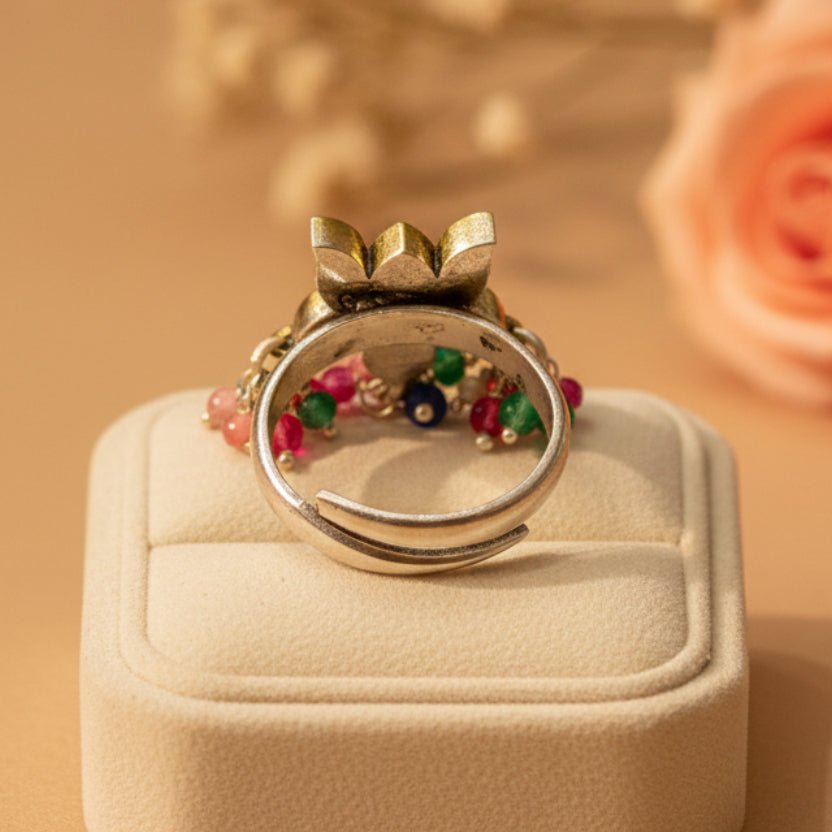 Neelkamal Ring - Zirak Silver