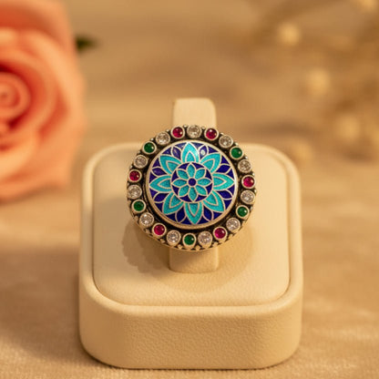 Neelkamal Ring - Zirak Silver