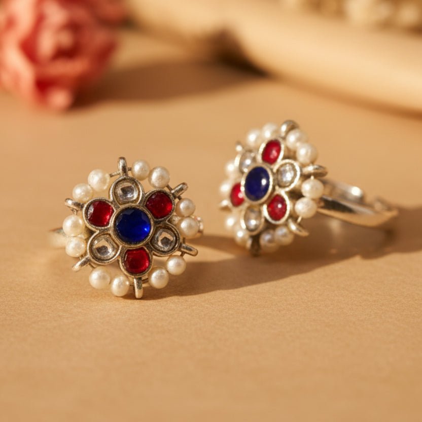 Neelkamal Toe Rings - Zirak Silver