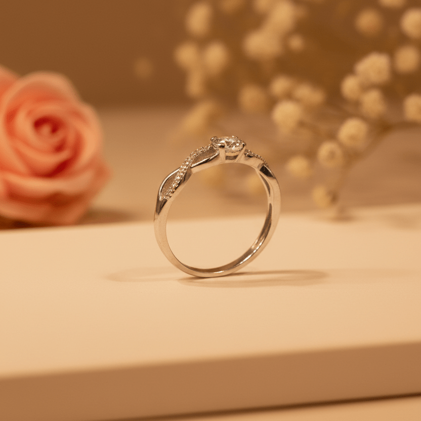 Nitya Eternal Promise Ring - Zirak Silver