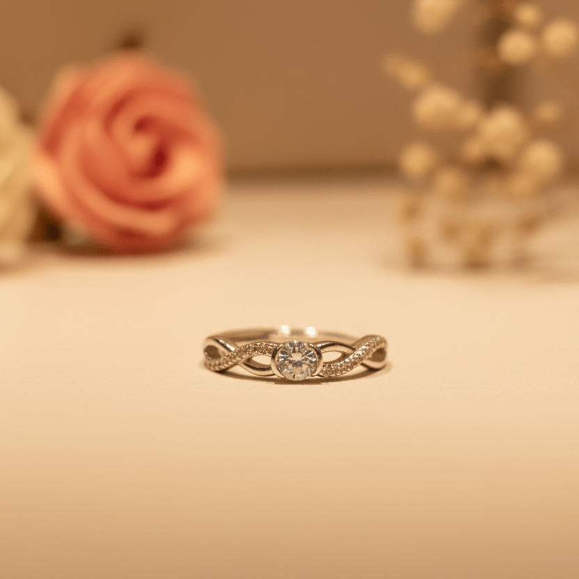 Nitya Eternal Promise Ring - Zirak Silver
