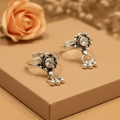 Noor Bichiya Pair - Zirak Silver