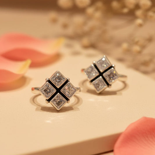 Noor Chaukadi Bichiya Pair - Zirak Silver